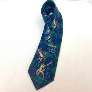 Bass Fly Fishing Silk Novelty Tie Addiction